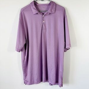 Walter Hagan Purple White Golf Polo Size XXL